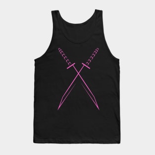 Dual japanese katana sword Tank Top